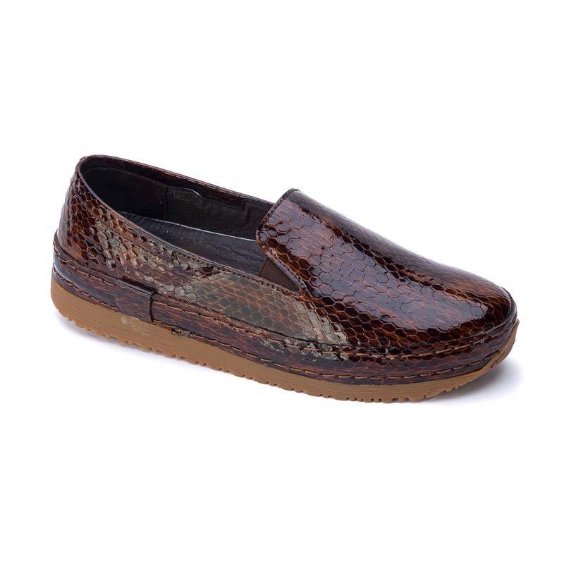 233027-brown Туфли жен.лак.кожа-кожа коричневый